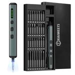 KAIWEETS 70 in 1 Electric Screwdriver Set Precision Drill with 64 S2 Magnetic Tip Cordless Screwdriver 200 RPM Max Suitable for Repairing PC/Phone/Laptops/Glasses/PS5