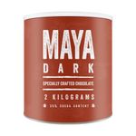 Maya Drinks Dark Hot Chocolate Cocoa Powder - Home, Cafe, Business Shop (Vegan, Gluten Free, No GMO's) (2KG Resealable Tub)