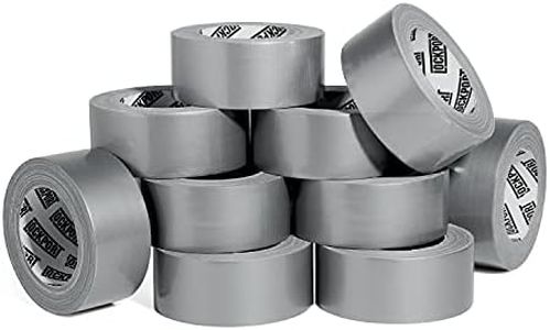 Lockport Duct Tape Heavy Duty Waterproof - 10 Roll Pack Silver Duct Tape Bulk - 30 Yards x 2 Inch - No Residue, Flexible, Strong, All-Weather Tape and Easy Tear - Grey Heavy Duty Duct Tape