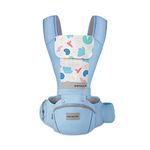 SONARIN Ergonomic Baby Carrier with Hip Seat,Breathable 3D Air Mesh Hipseat Baby Carrier Multifunctional Child Carrier Backpack,Multi-Position for Newborn and Toddler 0 to 36 Months(Blue)