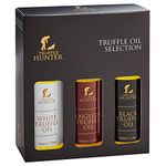 TruffleHunter - English, Black & White Truffle Oil Set - Extra Virgin Olive Oil & Cold-Pressed Rapeseed Oil - 100ml x 3