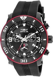 Invicta Men's 19825 Pro Diver Analog Display Swiss Quartz Black Watch, Black, Diver,Quartz Movement