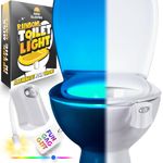 Motion Sensor Toilet Night Light - Funny Unique Gift Idea for Him, Her, Men, Women & Birthday Kid - Cool New Gadget, Perfect for a Fun Housewarming or Retirement Party
