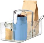 madesmart Fridge Portable Tote/Condiment Caddy, 12.19 x 5.69 x 4.38 in (30.96 x 14.45 x 11.11 cm), Light Grey