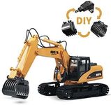 HNR 3in1 RC Excavator Toy, Upgraded