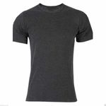 SELECT-ED Men's Thermal T Shirt Pack of 3 Winter Warm Underwear Baselayer Short Sleeve Shirts Vest Top | 50% Cotton, 50% Polyester | Charcoal | S (Small Size)