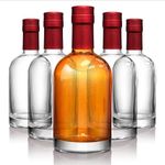 Stock Your Home Set of 12 Glass Whiskey Bottles with Corks, 375 mL Glass Bottles for Custom Infusions, 12 oz Empty Liquor Bottles for Alcohol, Limoncello, Coffee Syrups, Oil, and More