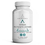 Systemic Proteolytic Enzymes - Powerful Mixed Enzyme Formula - Pullulan Capsules - Vegan - UK Made - No Additives (120 Capsule Bottle)