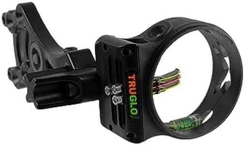 TRUGLO Storm 0.019 3 TFO Pin Ambidextrous Black Bow Sight with Rheostat Light (TG3013B)