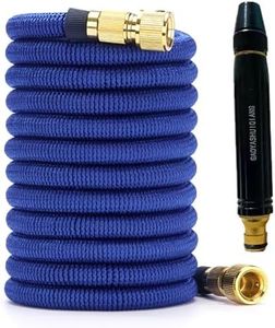 Garden Hose, 7.5 Meters Water Hose, Pliable Garden Hose with 3/4" Fittings, Water Pipe, Gardenhose Useful House Gifts for Outdoor Lawn Car Watering Plants