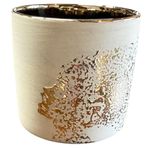 FOX & FERN Premium Imported Ceramic Planter for Vibrant Garden | Enhance The Ambiance of Your Home, Office or Garden (Dia. 5Inch) (GA133B-079-GW)