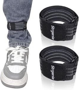 Strgenie Elastic Boot Straps with Anti-Slip Strips, Cowboy Boot Straps for Ankle Adjustable Pant Leg Strap for Men & Women Wading, Biking, Fishing, Hiking Accessories