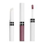 Outlast All Day Lipcolor - 150 Silvered Grape by CoverGirl for Women - 2 Pc 0.06oz Moisturizing Top Coat, 0.07oz All-Day Lip Color