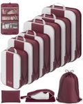 10 Set Compression Packing Cubes fo