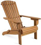 VonHaus Folding Adirondack Chair - 