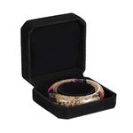 HooAMI Square Black Velvet Bracelet Gift Box Jewelry Display by HooAMI