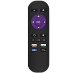 Gvirtue Replacement Remote Control for Roku 1, Roku 2(XS, HD, XD), Roku 3, Roku LT, XD, HD, XDS, Roku N1, Roku Express+, Roku Express (4 Buttons)