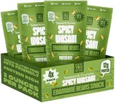 Where You Bean Edamame Beans Snack (Spicy Wasabi) - Crunchy and Dry Roasted Edamame Beans - High Protein Snacks, Keto and Vegan Healthy Snacks for Adults & Low Carb Asian Snack 3 oz (Pack of 4)
