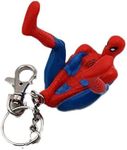 Marvel Comics Web-swinging Spider-man Key Chain, Red and Blue, 4 inch