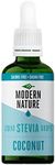 Modern Nature Coconut Flavour Drops - Liquid Stevia Drops Sweetner - Zero Calorie Sugar Free Coffee Syrup Alternative – for Flavoured Coffee, Protein Powder, Yoghurt, Tea – Vegan, Keto Sweetener 50ml