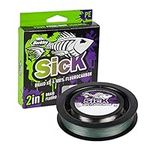 Berkley Sick Braid and Fluorocarbon Leader Pack - Combo of Super Smooth 8 Strands Braided Fishing Line & Fast Sinking, Invisible Fluoro Carbon Leader Wire. Freshwater and Saltwater, Moss Green & Clear