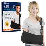 Arm Sling for Shoulder Injury, Comfortable Adjustable Medical Ergonomic Design Brace Surgery Supports Left and Right Arm, Men and Women