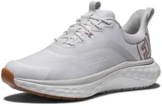 FootJoy Women's FJ Quantum Golf Shoe, White/Rose Gold, 10