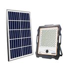 Homehop Solar Flood Light Outdoor, 400 Watts, Waterproof Automatic 236 LED Wall Lamp for Garden, Home, and Balcony, Dusk to Dawn with Remote .(Cool White-Aluminum)