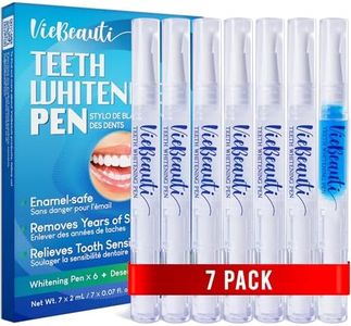 Teeth Whitening Pen Gel Kit: 35% Carbamide Peroxide Gel for Stain Removal - No Sensitivity with Remineralizing Pen for a Brighter Whiter Smile Mild Mint (7 Pack)