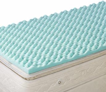 DMI Twin XL Mattress Topper Egg Crate Foam for Pressure Relief, Weight Distribution & Enhanced Airflow | Dorm Bed Mattress Topper 2 Inch - Improved Comfort & Alignment- Blue