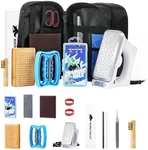 Ski Snowboard Tuning and Waxing Kit, 13PCS Ski Wax Kit with 120V Waxing Iron, Snowboard Repair Kit Tuning Equipment with Universal Wax, Scraper, Ptex, Brush, Heavy Duty Carry Case, Black