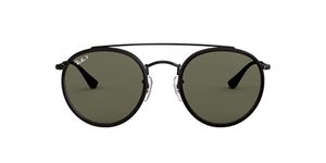 Ray-Ban Unisex Polarized Green Lens Round Sunglasses - 0RB3647N002/5851