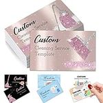 Custom Business Cards Customise Personalised Printable with Logo Picture for Small Business 3.5"x 2" Women Men Waterproof Front and Back 100 200 500 1000 Pcs Double Sided