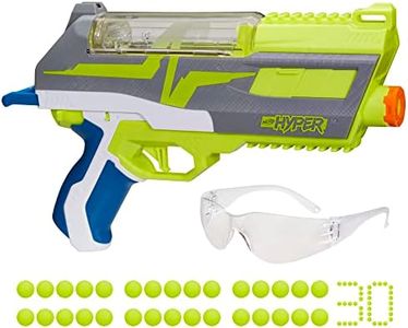 Nerf Hyper Impulse-40 Blaster, 30 Nerf Hyper Rounds, Spring-Open Instant Reload Hopper, Up to 110 FPS Velocity, Eyewear Included