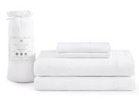 Queen Bed Sheets Set White - Oxygen-Washed Ultra-Soft Microfiber Sheets - Double Brushed, Deep Pockets - Includes Bedding Sheets & Pillowcases (Queen Size)