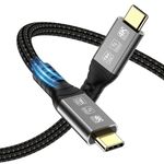 Angusplay Long USB 4 Cable for Thunderbolt 4 Cable 16.4ft 20Gbps, USB-C Monitor Cable 4K Video Output, 100W Fast Charging Compatible with Thunderbolt 3, USB 3, for MacBook, DELL XPS, Surface Pro