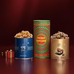 4700BC Pataka Popcorn, 275g (2Tins: Nutty Tuxedo Chocolate and Himalayan Salt Caramel)