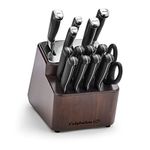 Calphalon Premier SharpIN Knife Set with Sharpening Knife Block, 15-Piece Carbon Steel Kitchen Knife Set