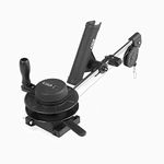 Scotty #1050 Depthmaster Manual Downrigger, Display Packed w/Rod Holder, BLACK, 23"