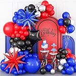 Blue Red Silver Balloon Arch Kit, K