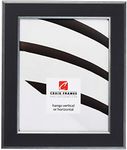 Craig Frames Crackle Picture Frame, 14 x 18 Inch, Black and Silver