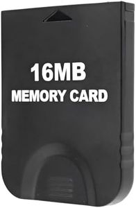 16MB (251 Blocks) High-Speed Gamecube Memory Card - Compatible with Nintendo Gamecube & Wii Consoles - Video Game Accessory Kits Black