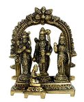 eSplanade Brass Ram Darbar (Rama,Sita,Laxman,Hanuman) Murti Idol Statue Sculpture (5.5") … (5.5" Ram Darbar)