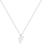 El Regalo Stainless Steel Name Initial Unisex Necklaces - Waterproof Initials Jewelry for Girls, Boys, Men, Women & Teens - Dainty Hypoallergenic Cursive Pendant Chain- Gifts for All Age (F)