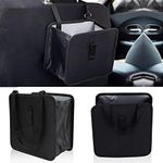 Hanging Car Trash Can Foldable Car Garbage Bin Waterproof Trash Bag for Seat Back, Anti-Scratch Trash Organizer Storage Bag for Outdoor, 1.85 Gallon Capacity Car Organizer Accessories