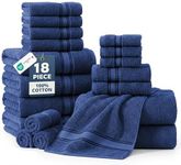 18 Piece Towel Set - 100% Cotton Ba