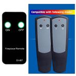 Replacement for Dimplex Fireplace Heater Remote Control DF3003 DFB6016 3000370600RP