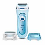 Braun Silk-épil 5 Lady Shaver, 3-in-1 Electric Shaver, Trimmer and Exfoliation System, Wet & Dry, 5-160, Blue