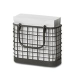 Spectrum Diversified 77676 Vintage Napkin Holder, Steel, Wood, Industrial Gray