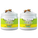 Scentora Bee Venom Joint and Bone Therapy Cream, Beevana Ultra Strength Pain Relief Cream, Bee Venom Therapy Cream, Natural Joint & Bone Therapy Cream, Bee Venom Joint Bone Therapy Cream (2pcs)